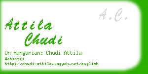 attila chudi business card